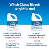 imageClorox SplashLess Bleach1 Disinfecting Bleach Kills 999 of Bacteria and Viruses Regular 40 Fluid Ounce Bottle  Pack of 2 Package May Vary