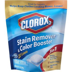imageClorox 2 for Colors Clorox Laundry Additive Pod Stain Remover Odor Eliminator and Color Brightener Liquid Additive Pod 20 Count Pack of 620 ct pack of 6