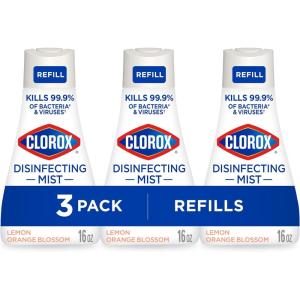 imageClorox Disinfecting Mist Lemon Orange Blossom Disinfecting Refill 16 Fluid Ounces Pack of 3Lemon Orange Blossom Refill 3ct