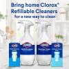 imageClorox Bathroom Foamer Refillable Cleaner Household Essentials 1 Bottle and 1 Refill Fresh Scent 113 Fl Oz