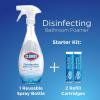 imageClorox Disinfecting Value Pack 3x 75ct Clorox Disinfecting Wipes with Easy Pull Moisture Seal Lid and Clorox Disinfecting Bathroom Foamer Spray Starter Kit with 1 Reusable Bottle plus Four Refills