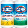 imageClorox Disinfecting Wipes Value Pack Bleach Free Cleaning Wipes 75 Count Each Pack of 475 Count Pack of 2