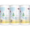 imageClorox Free ampamp Clear Compostable Cleaning Wipes Light Lemon Scent 75 Count Pack of 3 Pack May Vary