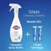 imageClorox Glass Cleaner Refill Cartridge for Glass Cleaner Reusable Spray Bottle Two Refill Cartridges Ounces Household Essentials Package May Vary 2 Piece Set 066 Fl Oz2 Count Pack of 1