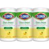 imageClorox PlantBased Disinfecting Wipes Household Essentials Lemon Zest 13x75ct ecom