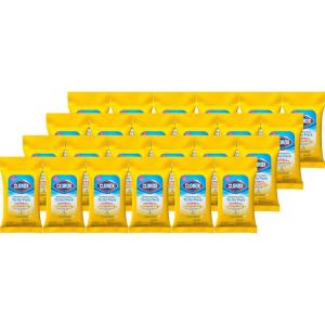 imageClorox Disinfecting Wipes On The Go Wipes Crisp Lemon 9 Count Pack of 24 Package May VaryCrisp Lemon