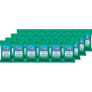 imageClorox Disinfecting Wipes On The Go Wipes Crisp Lemon 9 Count Pack of 24 Package May VaryFresh Scent