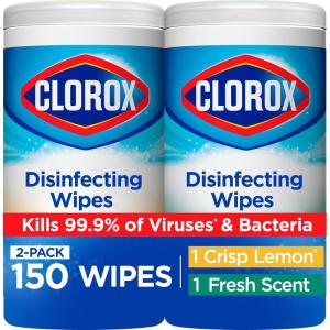 imageClorox Disinfecting Wipes Value Pack Bleach Free Cleaning Wipes 75 Count Each Pack of 475 Count Pack of 2