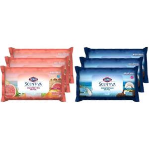 imageClorox Scentiva Disinfecting Wipes Value Pack Mixed 3x 75ct Pacific Breeze ampamp Coconut Scent and 3x 75ct Tahitian Grapefruit Splash Scent 6 pack