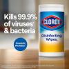 imageClorox Cleaning Bundle Disinfecting Mist Lemon and Orange Blossom Scent 1 Spray Bottle ampamp 1 Refill 16 Fl Oz Each Disinfecting Wipes 3Pack 75ct Each