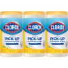 imageClorox Power PickUp Cleaning Wipes Lemon Verbena 75 Paper Towel Wipes Pack of 3 Pack May Vary