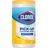 imageClorox Power PickUp Cleaning Wipes Lemon Verbena 75 Paper Towel Wipes Pack of 3 Pack May Vary