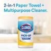 imageClorox Power PickUp Cleaning Wipes Lemon Verbena 75 Paper Towel Wipes Pack of 3 Pack May Vary