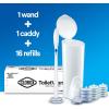 imageClorox ToiletWand Disposable Toilet Cleaning System  ToiletWand Storage Caddy and 16 Disinfecting Refill Heads16 Count Pack of 1