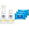 imageClorox Cleaning Bundle Disinfecting Mist Lemon ampamp Orange Blossom Scent 1 Spray Bottle ampamp 1 Refill 16 Fl Oz Each Disinfecting Wipes Moisture Seal Lid Fresh Scent 3Pack 75ct Each