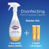 imageClorox Disinfecting AllPurpose Cleaner 32 Oz and Disinfecting Bathroom Cleaner Household Essentials 30 Oz Pack of 31 Count Pack of 1