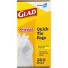 imageGlad CloroxPro QuickTie Tall Kitchen Trash Bags 13 Gallon 200 Count Package May VaryTrash Bags