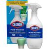 imageClorox MultiPurpose Cleaner System Starter Kit Household Essentials 1 Bottle and 1 Refill Crisp Lemon 113 Fl Oz
