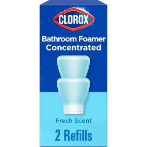 imageClorox Bathroom Foamer Refill Cartridge for Clorox Bathroom Foamer Reusable Spray Bottle Household Essentials Fresh Scent 2 Spray Refills