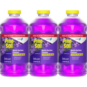 imagePineSol MultiSurface Cleaner CloroxPro 2x Concentrated Formula AllPurpose Cleaner Lavender Clean 80 Fl Oz Pack of 380 Fl Oz Pack of 3