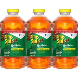 imagePineSol MultiSurface Cleaner CloroxPro 2x Concentrated Formula AllPurpose Cleaner Original Pine 80 Fl Oz Pack of 380 Fl Oz Pack of 3