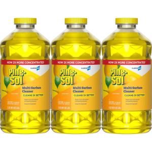 imagePineSol MultiSurface Cleaner CloroxPro 2x Concentrated Formula Lemon Fresh 80 Fl Oz80 Fl Oz Pack of 3