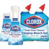 imageClorox Disinfecting AllPurpose Cleaner and Disinfecting Bathroom Cleaner Pack of 3 and Toilet Bowl Cleaner Clinging Bleach Gel Ocean Mist Pack of 2 BundleOcean Mist  Fresh Clean