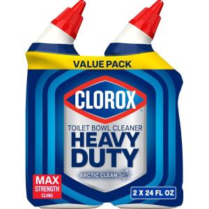 image:imageClorox Toilet Bowl Cleaner Heavy Duty Stain and Ring Remover Arctic Clean 24 Fl Oz Pack of 2Arctic Clean
