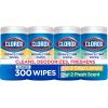 image:imageClorox Disinfecting Cleaning Wipes Bleach Free Crisp Lemon Fresh Scent Scentiva Coconut and Waterlily 75 Count Each Package May VaryLemon  Fresh