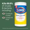 image:imageClorox Disinfecting Cleaning Wipes Bleach Free Crisp Lemon Fresh Scent Scentiva Coconut and Waterlily 75 Count Each Package May VaryLemon  Fresh