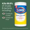 image:imageClorox Disinfecting Cleaning Wipes Bleach Free Crisp Lemon Fresh Scent Scentiva Coconut and Waterlily 75 Count Each Package May VaryLemon  Fresh