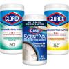 image:imageClorox Disinfecting Cleaning Wipes Bleach Free Crisp Lemon Fresh Scent Scentiva Coconut and Waterlily 75 Count Each Package May VaryLemon  Fresh  Coconut